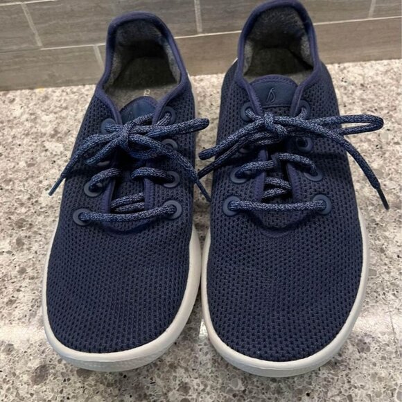 Navy Men’s Allbirds Tree‎ Runners-Size 9 - Picture 1 of 10